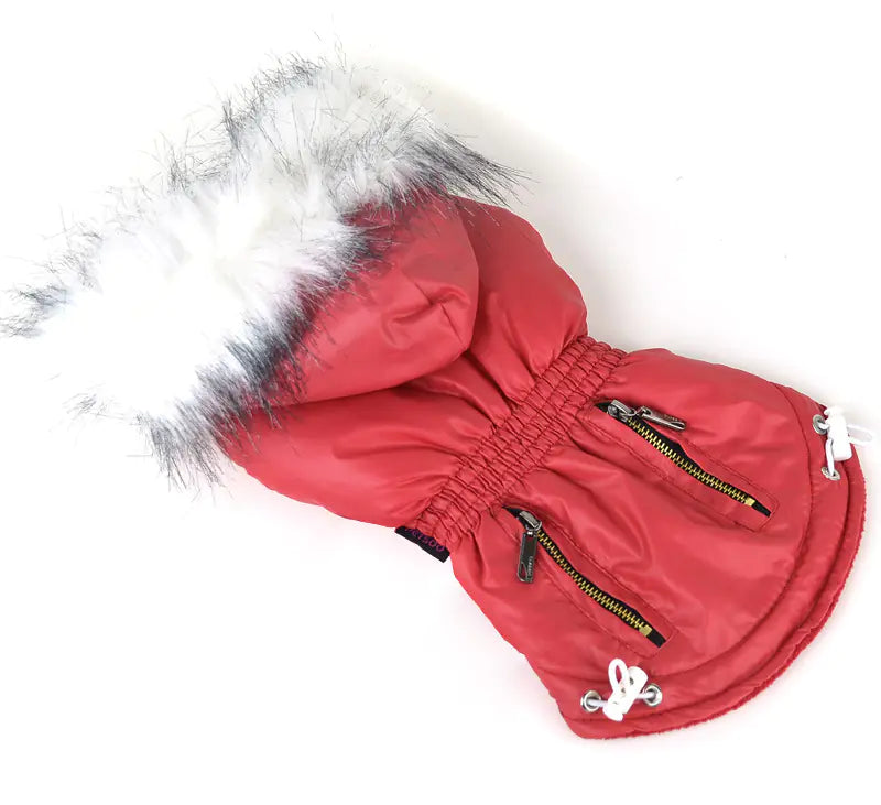 Chamarra Acolchada de Algodón con Cremallera para Mascotas