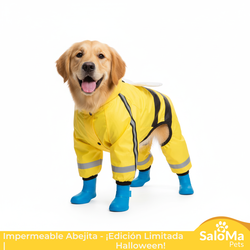 Impermeable Abejita para Cachorros y Perros