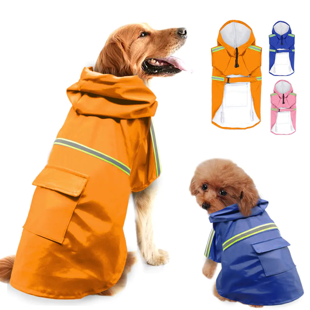 Chaqueta Impermeable Reflectante para Perros y Abrigo Externo