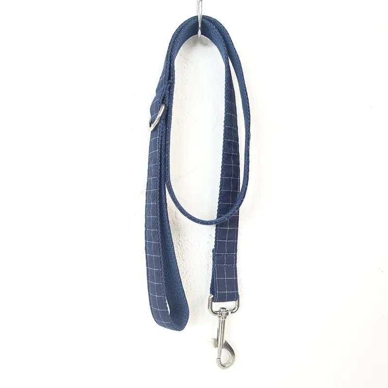 Collar con Moño y Correa MUTTCO para Mascotas en AZUL.