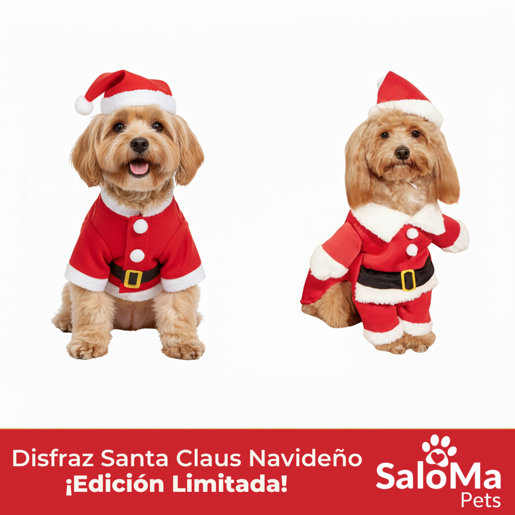 Disfraz  Santa Claus Edición Navideño para Perros Pequeños