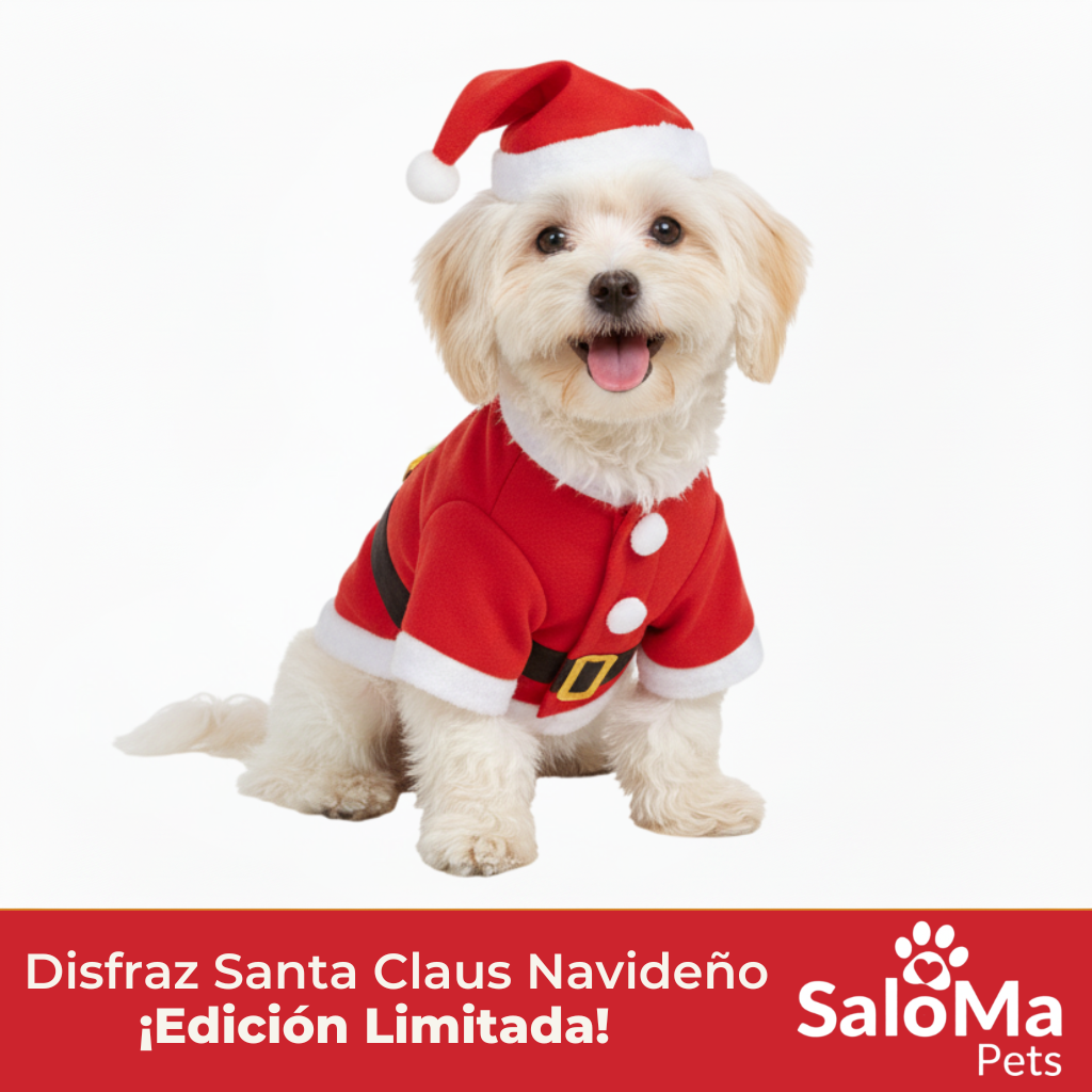 Disfraz  Santa Claus Edición Navideño para Perros Pequeños