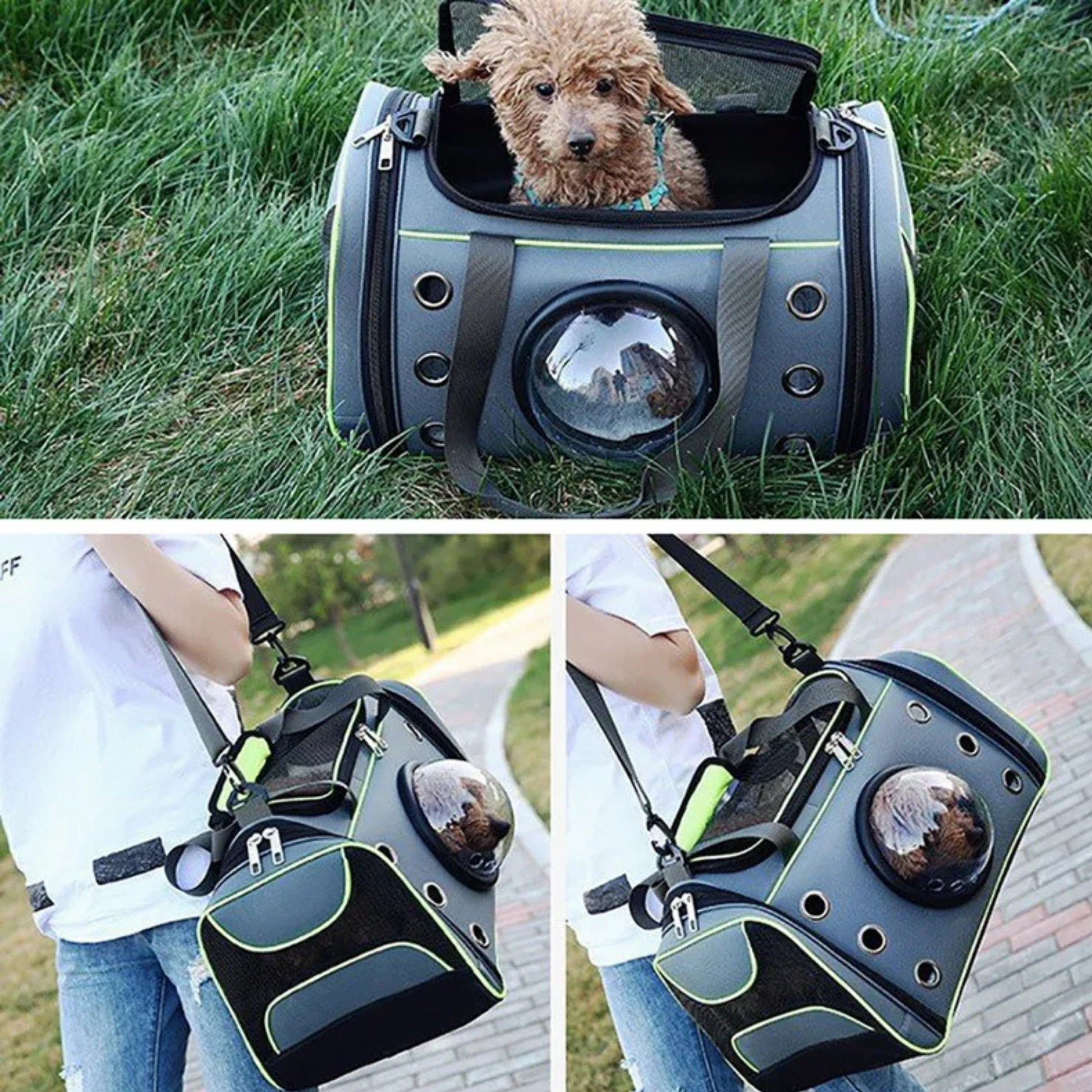 Bolso Transportador de Mascotas Tipo Cápsula