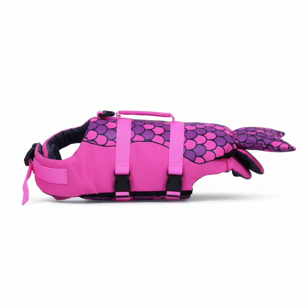 Chaleco Salva Vidas de Sirena y Tiburón para Mascotas