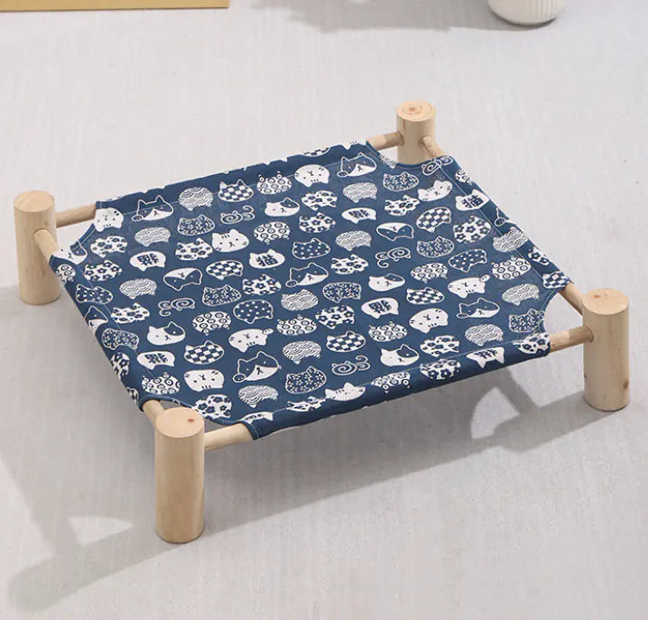 Catre-Cama de Madera Sólida para Gatos
