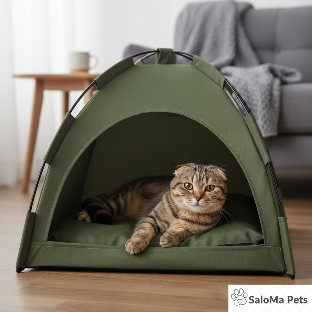Casa Cama de Campaña para Gatos