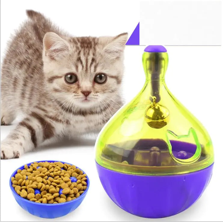 Juguete tumbler para Mascotas y Dispensador Automático de Comida