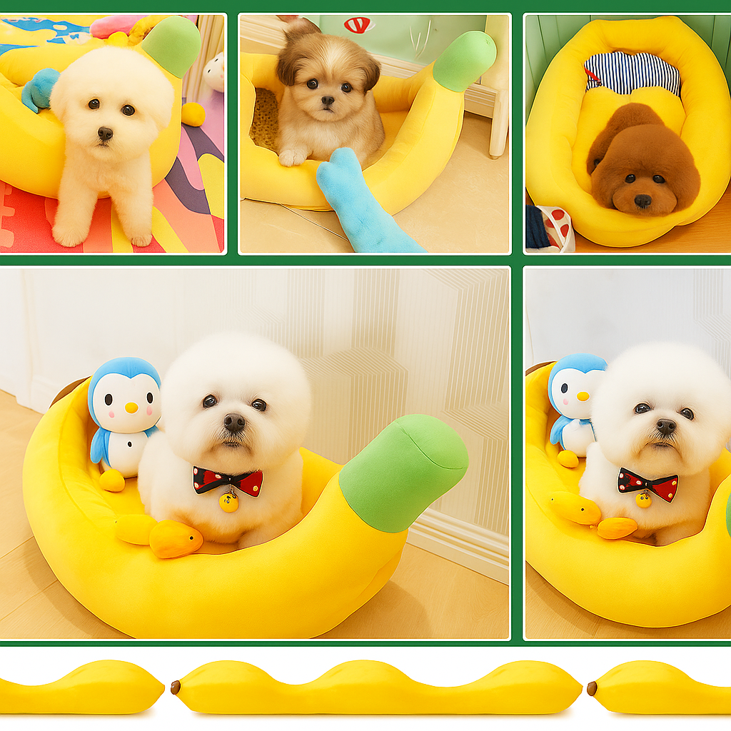Cama Banana para Mascotas