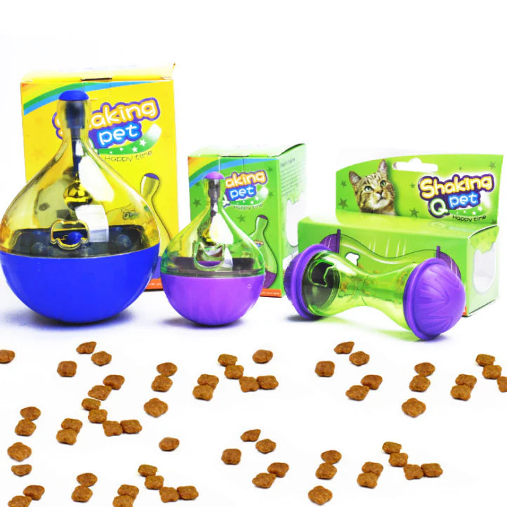 Juguete tumbler para Mascotas y Dispensador Automático de Comida