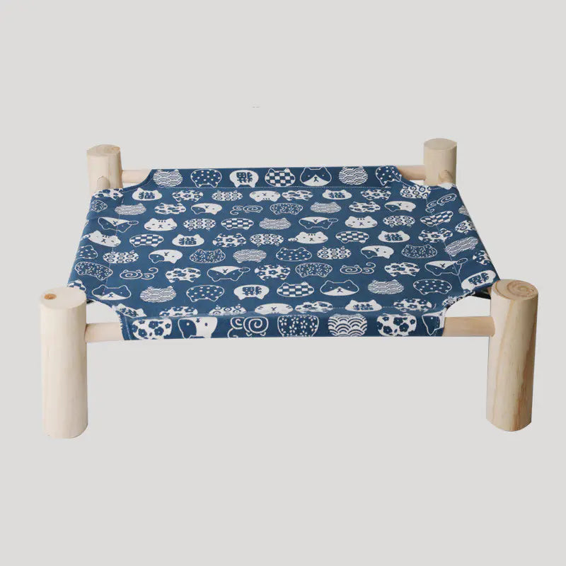 Catre-Cama de Madera Sólida para Gatos