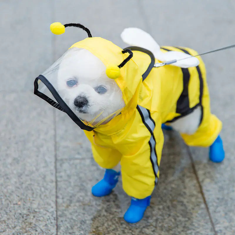Impermeable Abejita para Cachorros y Perros