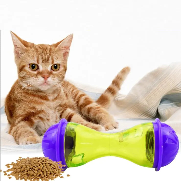 Juguete tumbler para Mascotas y Dispensador Automático de Comida