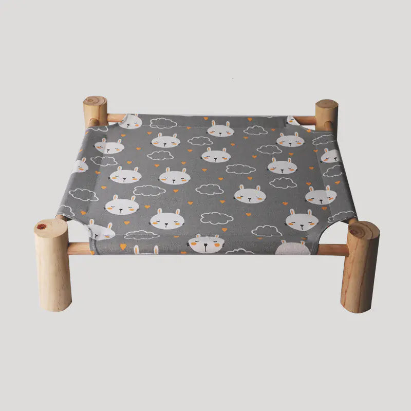 Catre-Cama de Madera Sólida para Gatos