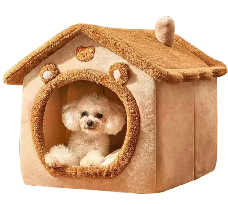 Cama Casa para Gatos y Perros Pequeños