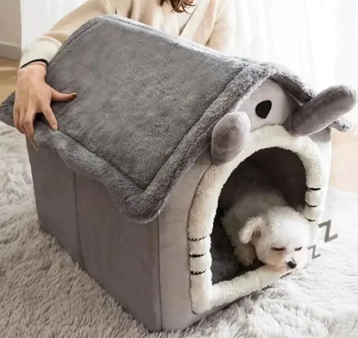 Cama Casa para Gatos y Perros Pequeños