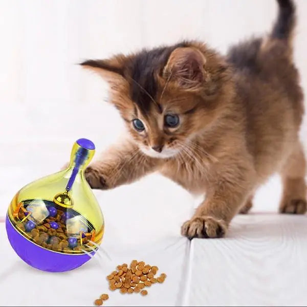 Juguete tumbler para Mascotas y Dispensador Automático de Comida