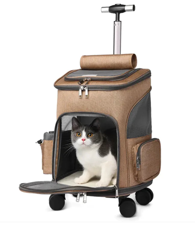 Mochila Carrito Plegable Portátil para Mascotas
